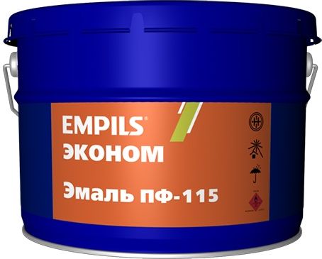 Эмаль алкидная ПФ-115 Empils Эконом, серая, 20 кг купить в СОМ