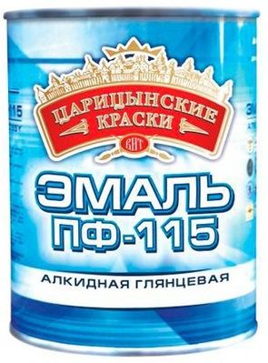 Эмаль ПФ-115 Царицынские краски, серый, 0.4 кг купить в СОМ