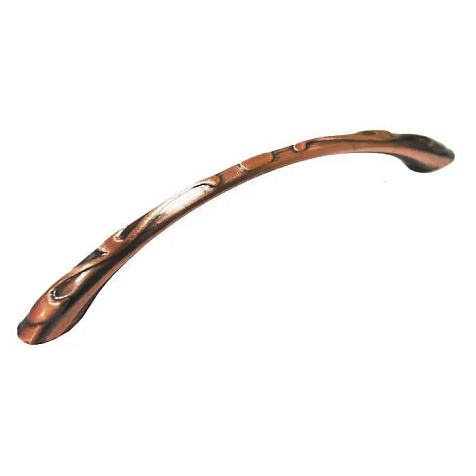 Ручка-скоба мебельная SANBERG 96 Дуга, резной вьюнок, медь, металл купить в СОМ