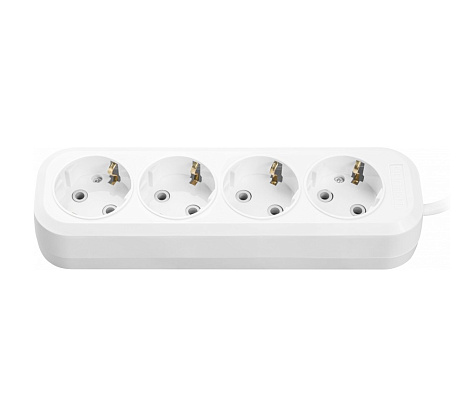 Удлинитель ОНЛАЙТ OPE-S-04-300-E-3x1  4 гн, 3 м, СЗ, 16А IP20 белый купить в СОМ