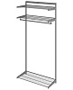 Гардеробная система Практик Home Basic G90 графит купить в СОМ
