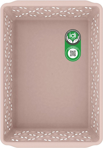 Корзинка универсальная Linden 2,0л бежевая IdiLand купить в СОМ