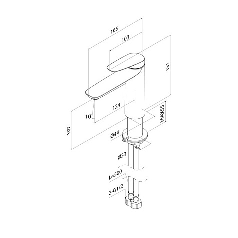 Смеситель для раковины Iddis Zodiac X ZDXSB00i01, хром купить в СОМ