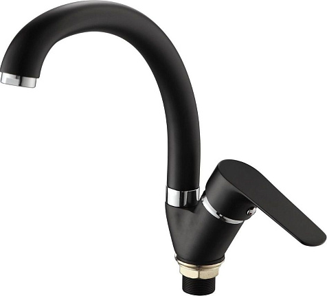 Смеситель для мойки Ammore A5003-A, черный купить в СОМ