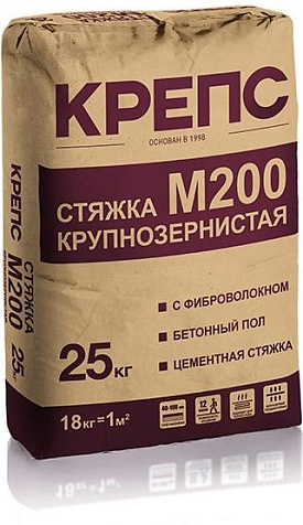 Стяжка цементная Крепс М200, 25 кг купить в СОМ