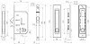Защелка с ручками для раздвижных дверей PUNTO SH.SLQ152.011 (Soft LINE SLQ-011) SSG сатин.золото купить в СОМ