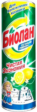 Порошок чистящий Биолан Сочный лимон 400г купить в СОМ