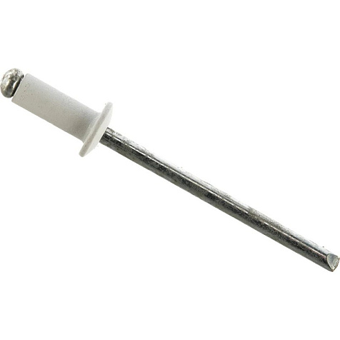 Заклепка 4 х 10 мм, RAL9003 сигнально белый, 50 шт/пакет купить в СОМ
