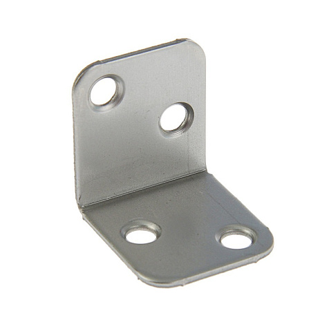 Уголок мебельный, 28х28мм, без покрытия, 4шт купить в СОМ
