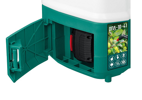 Опрыскиватель аккумуляторный ЗУБР ОПЛ-10-41, 18В, 4.0А/ч, 10 л купить в СОМ
