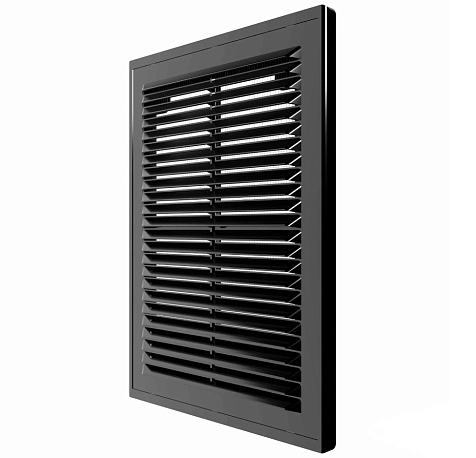 Решетка накладная 1825Р с сеткой Black купить в СОМ