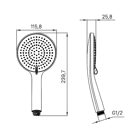 Лейка для душа Iddis Optima Home OPH3F0Wi18, белый матовый купить в СОМ