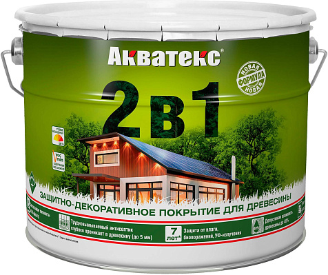 Антисептик защитно-декоративный Акватекс, груша, 9 л купить в СОМ