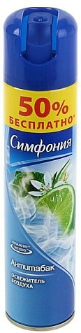 Освежитель воздуха Симфония Антитабак 300мл купить в СОМ