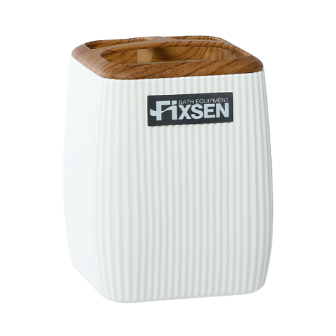 Стакан для зубных щеток Fixsen White Wood FX-402-3 купить в СОМ