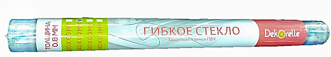 Термоскатерть прозрачная 0,8мм 0,8х1,0м Dekorelle купить в СОМ