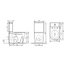Унитаз-компакт Comforty CF41273S, безободковый, дюропласт, микролифт купить в СОМ