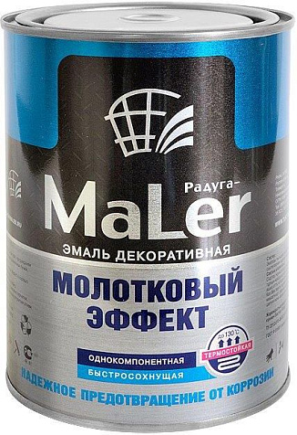 Эмаль Радуга молотковая, черный, 2.5л купить в СОМ