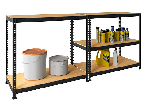 Стеллаж Практик SBL 180KD 180х90х40см 5 полок ДВП/металл купить в СОМ