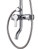 Система душевая Milardo Stripe STRSB1FM06, смеситель, тропический душ купить в СОМ